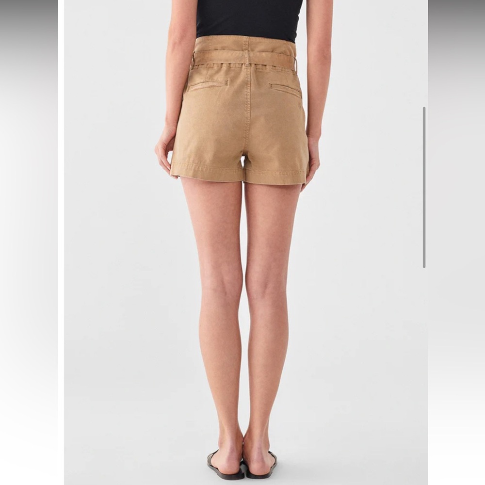DL1961 Camile paperbag Short Women's Tan High-Waisted in Dijon size 29 - Picture 2 of 11